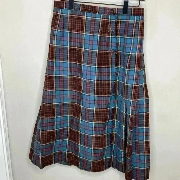 Bonda Vintage Womens Skirt Tartan Plaid Size 6 Uniform - Picture 1 of 4